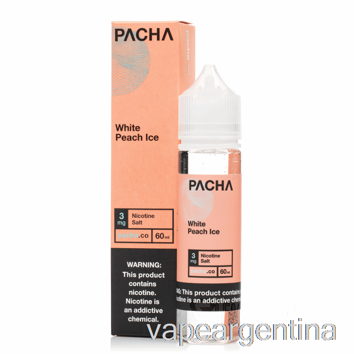 Hielo Melocotón Blanco - Pacha - 60ml 6mg Vape Descartable